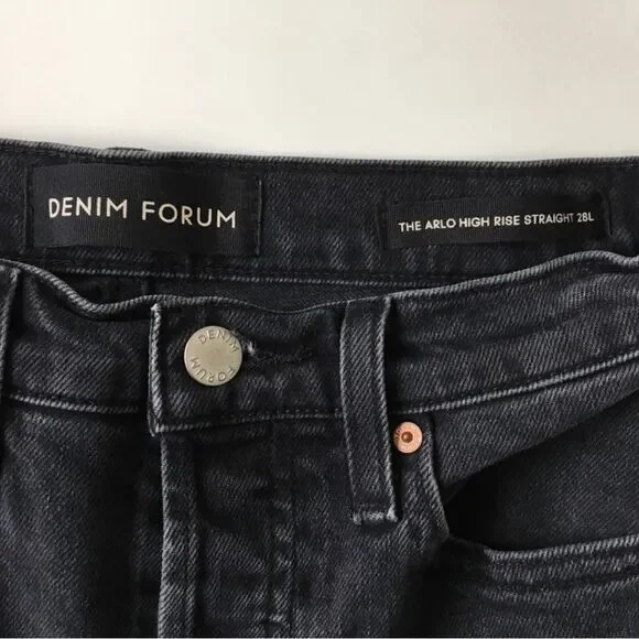 Aritzia Denim Forum Arlo High Rise Straight Leg Jeans 24 - Picture 15 of 15